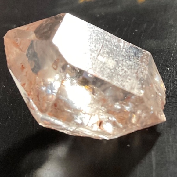 Quartz Crystal Arizona Orange Inclusions - Healing 1” Payson Diamond - Picture 10 of 10